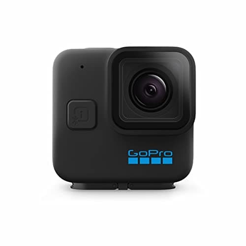 GoPro HERO11 Black Mini - Fotocamera d'azione impermeabile compatta con video Ultra HD 5.3K60, immagini fisse da 24,7 MP, sensore di immagine da 1/1,9", streaming live, stabilizzazione