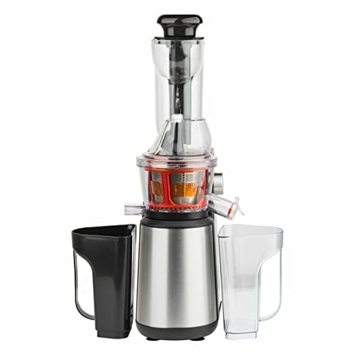 H.Koenig GSX22 Estrattore verticale di frutta e verdura Vitamina + Slow Juicer senza BPA- Bocca larga da 82mm-3 Filtri per succhi liquidi o spessi e sorbetti- Spremitura lenta 60 giri al min, 400 W