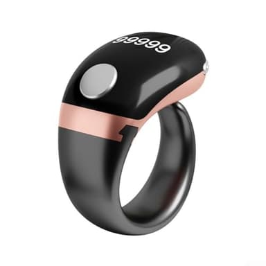 Anello elettronico intelligente con display luminoso, autobloccante per la massima tranquillità (oro)