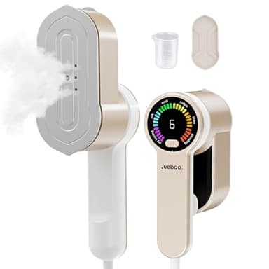 Ferro da Stiro Verticale Stiratrice Viaggio: 1200W Stiratore Verticale Portatile 5S Riscaldamento - 2 in 1 Ferro da Stiro Viaggio con Capacità 120ml - Mini Ferro Verticale a Vapore per Viaggio e Casa