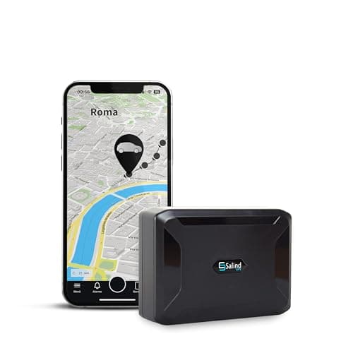 Salind GPS - Salind 11 - Localizzatore GPS per Auto, Moto, Camion e Altri Veicoli con Allarmi Multipli, Tracker con App, Magnete Potente, Batteria fino a 90 Giorni, Tracciamento in Tempo Reale