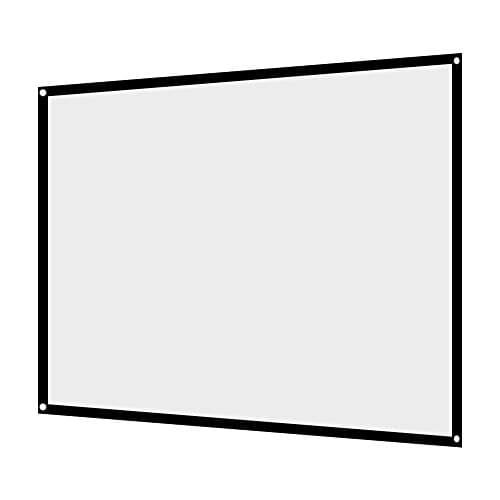 MAGT Schermo Videoproiettore, Schermo di Proiezione Pieghevole 4: 3 per la casa, Schermo di Proiezione Portatile Anti-Pieghe per Schermo Di Proiezione per Il Cinema Esterno (100in)