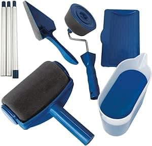 SQUADO Rullo Pittura con Serbatoio Anti Gocciolamento Ricaricabile, Manico Allungabile, Kit Completo per Pittura