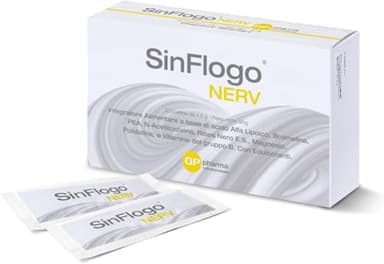 SinFlogo®nerv Integratore per rilassare i nervi con acido alfa-lipoico, bromelina e PEA. Trattamento del dolore neuropatico e cronico infiammatorio grazie a NAC, magnesio e vitamina b