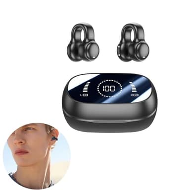 YEKUYEKU Open Ear Cuffie Bluetooth, Bone Conduction Headphones, Open Ear, Cuffie Aperte, Cuffie Senza Fili per Sport Ciclismo Corsa