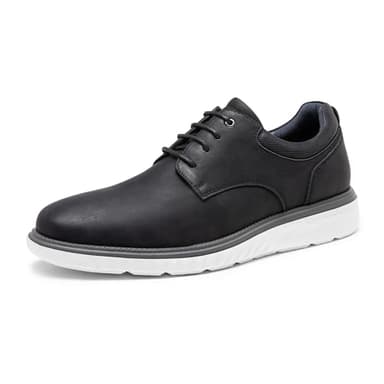 Bruno Marc Scarpe Uomo Eleganti Scarpe Casual Stringate Scarpe Sportive da Lavoro Classiche Moderne Scarpe Uomo,Size 42,Nero,SBOX2411M