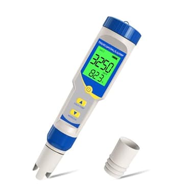 YIYEGO Misuratore pH e Cloro Piscina, Test pH e Cloro per Piscina 7 in 1 con TDS EC Salinità ORP S.G TEMP Tester, Misuratore Durezza Acqua per Acquario, Acqua Potabile, droponic
