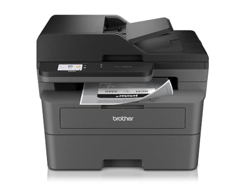 Brother DCPL2665DW Stampante Multifunzione Laser Monocromatica 3 in 1, 34 ppm, Stampa Fronte Retro Automatica, Display Touchscreen da 6.8 cm, Colore Nero