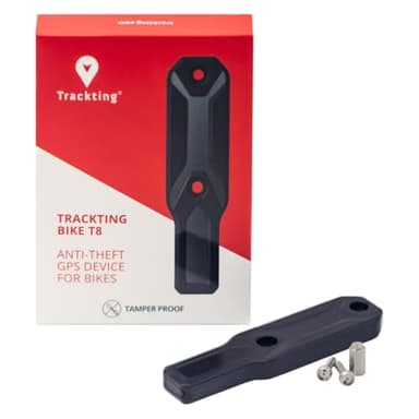 Trackting Bike T8 Antifurto Bici Gps Con SIM Con Canone Annuale | Gps Bici Antifurto Con Sim Integrata e Batteria Ricaricabile, Per Bici/E-Bike Con Allarme, Bicicletta Antifurto Live Tracking
