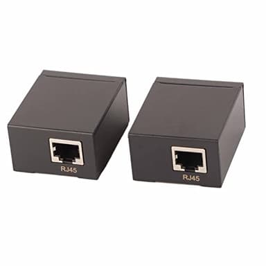 ZAICOLER Trasmettitore e Ricevitore Vga Wireless, Ricevitore Trasmettitore Extender Vga RJ45 da 60 M con Ricevitore Trasmettitore Vga Ricevitore Trasmettitore Vga Extender Vga per Cavo