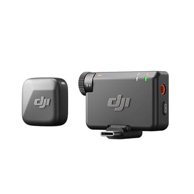 DJI Mic Mini (1 TX + 1 RX), leggerissimo, audio di alta qualità, cancellazione del rumore, regolazione automatica, microfono senza fili per fotocamere/iPhone/Android, vlog, dirette streaming