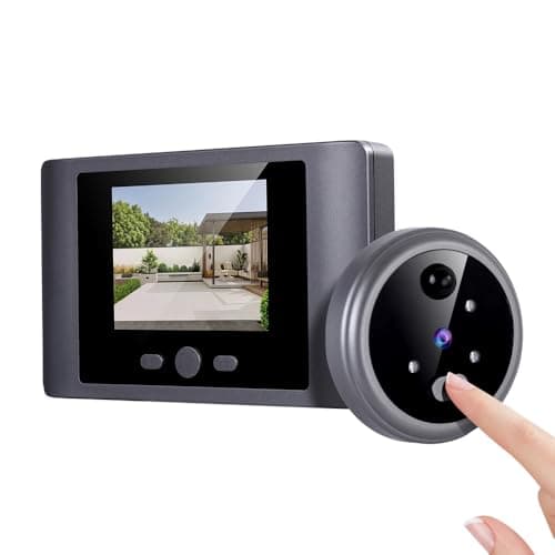 iTenen Telecamera Spioncino,Per la Porta Domestica,Campanello Senza Fili con Monitor 2.8" Pollici,Rilevamento Movimento PIR,32G Card Inclusa,Visione Notturna