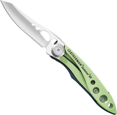 LEATHERMAN - Skeletool KB - Coltello tascabile multiuso leggero e robusto con apribottiglie, acciaio inossidabile, Verdant