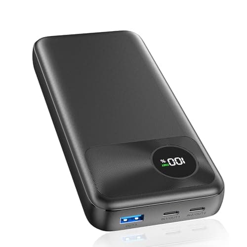 Power Bank 20000mAh Batteria Esterna - A ADDTOP 22,5W Ricarica Rapida Caricabatteria Portatile PD3.0 QC4.0 con Display Digitale LED e 3 Porte, 2 USB C In&Out, 1 USB A per Smartphone Tablets Nero