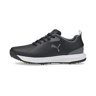 PUMA Fusion FX Tech - Scarpe da Golf da Uomo, Puma Black PUMA - Paralume Silenzioso, Colore: Argento, 44 EU
