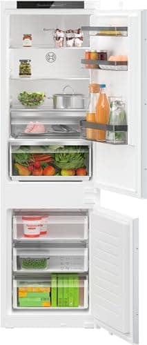 Bosch KIN862SE0 Serie 4 Frigorifero combinato da incasso, NoFrost, VitaFresh XXL, Luce LED, Cerniera a traino, 177.2x54.1 cm