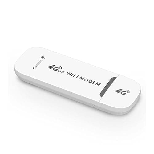 chiavetta internet sim Modem USB Wi-Fi Sbloccato - Hotspot Wi-Fi da Viaggio a Basso Costo, 150Mbps, per 10 Dispositivi - Porte per Antenna Esterna + 2 Anni di Garanzia-Bianco