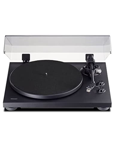 Teac TN-280BT-A3 Giradischi con Bluetooth (piatto in alluminio, trazione a cinghia, preamplificatore phono MM, cabinet in MDF ad alta densità) Nero