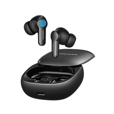 Anfier Auricolari traduttore offline M3 Nero in tempo reale Instant Language Translator Device 98% Alta precisione e risposta rapida in 0.5s Supporto 144 lingue e accenti Traduzione (con pacchetto