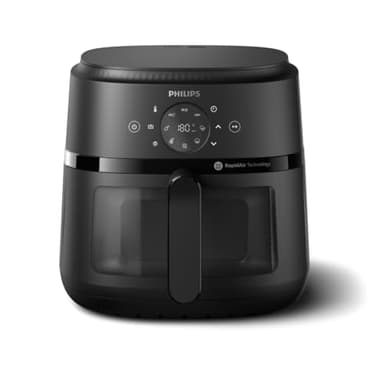 Philips Airfryer Serie 2000-13 Funzioni di Cottura, Capacità 6,2 L, Design Compatto con Finestra di Controllo della Cottura, Tecnologia RapidAir, 90% di Grassi in meno, Facile da Pulire (NA230/00)