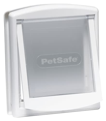 PetSafe Staywell Original, Gattaiola per Gatti, Porta di Ingresso e Uscita per Animali Domestici, Porticine Facile Montaggio, Gattaiola da Interno e Esterno, Struttura Solida, Bianco, M, Medio