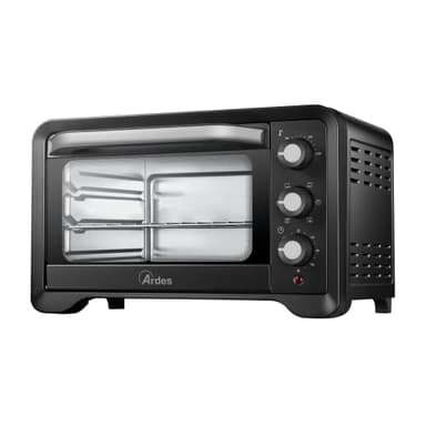 ARDES MAGNUS AR6222PB, Fornetto Elettrico Ventilato Capienza 20 Litri 6 Funzioni Cottura Timer Doppio Vetro Con Accessori (nessuna luce interna)