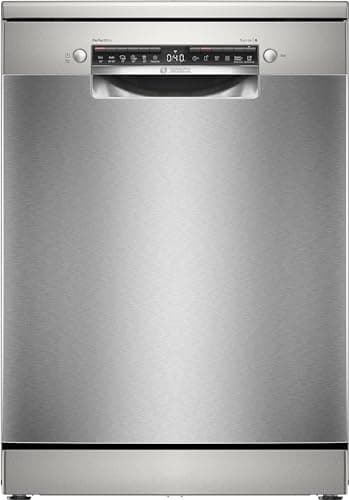 Bosch SMS6ZCI10E Serie 6, Lavastoviglie da libera installazione, PerfectDry, consumi ridotti, Home Connect, Diagnostica da remoto, Assistente al lavaggio Acciaio, 60cm