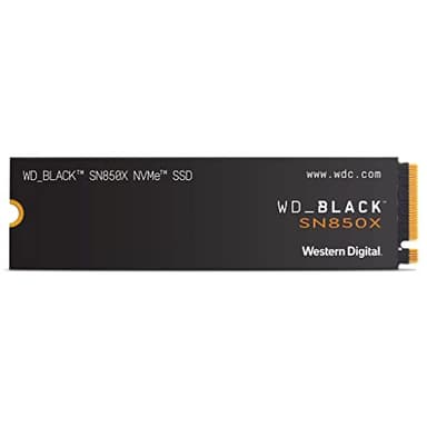 WD_BLACK SN850X 2TB Interno SSD, M.2 2280 NVMe SSD, con velocità fino a 7300 MB/s lettura, 6,600 MB/s in scrittura, PCIe Gen4, SSD ad alte Prestazioni, Nero