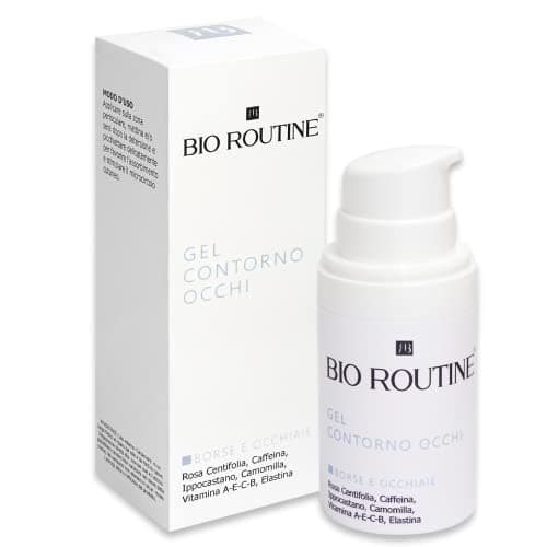 Gel Contorno Occhi Borse e Occhiaie Istantaneo alla Caffeina Effetto Ghiaccio Anti-fatica - Trattamento Sgonfia Borse Occhi Antirughe Antiocchiaie Donna Uomo Crema Occhiaie Scure Bio Routine 30ML