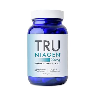 TRU NIAGEN Integratore di nicotinamide riboside NAD, formula brevettata NR, per ridurre stanchezza e affaticamento, da 90 compresse, 300 mg per porzione (3 mesi/1 flacone)