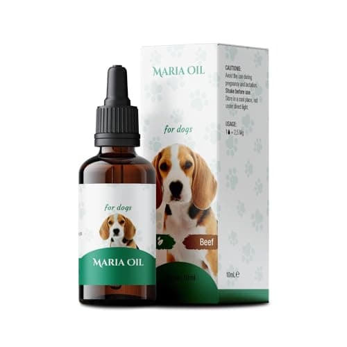 Maria CBD Olio Manzo calmante Cane agitato CBD 5% Estratto di Canapa Sativa Spremuto Freddo Omega 3 Naturale Puro Tranquillante Antidolorifico Antifiammatorio Aiuta Il Sonno Elimina Ansia e Dolori