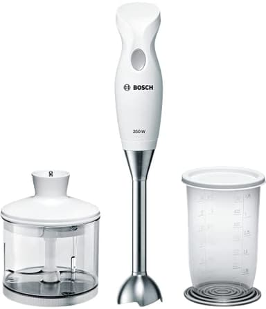 Bosch Elettrodomestici MSM6B500 CleverMixx Mixer a Immersione, 350 W, 1 Liter, 1 Decibel, plastica, Bianco