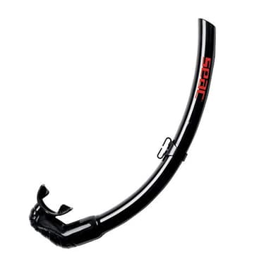 SEAC Top Flex Snorkel Pieghevole per Immersioni, Freediving, Apnea e Pesca Subacquea Unisex Adulto Nero Taglia Unica