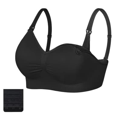 AUYAO Reggiseno da Allattamento Tutto in Uno, 1 Pcs Reggiseno per Allattamento, Reggiseno Senza Ferretto e Senza Cuciture, Reggiseno per Maternità, Reggiseno per Gravidanza e Allattamento-M