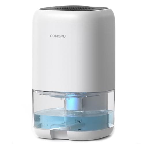 CONOPU Deumidificatore Casa, Spegnimento Automatico e Luce LED Colorata, Aggiornamento della Tecnologia Peltier, Deumidificatore Portatile e Ultra Silenzioso