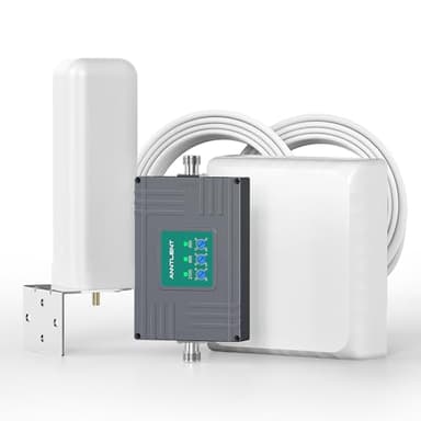 ANNTLENT Amplificatore Segnale Cellulare 4G 3G 2G GSM/LTE/WCDMA Banda 8/20/1, Mobile Booster Ripetitore per Casa Ufficio Tre/Tim/Vodafone/Wind, Portatile, Controllo Auto&Manuale dell'alto Guadagno