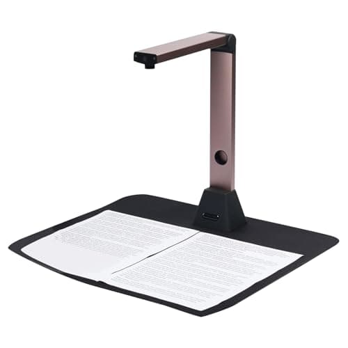 Scanner per Libri Professionale da 16 MP: Scanner per Documenti OCR in Formato A3/A4, Scanners Portatile HD a LED a 3 Livelli, per Libri, Fotocamera per Documenti USB Multilingue
