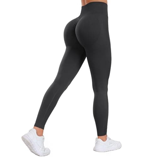 Somdiffy Push Up Leggins Sportivi Donna Leggings Palestra Vita Alta Pantaloni Fitness Yoga Anticellulite