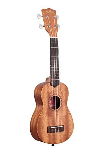 Kala KA-15S - Ukulele Soprano Bambini Adulti Studenti e Principianti, Ukulele Scuola Media in Mogano e Laurel per Musicisti Esperti e Nuovi con 4 Corde, Strumenti Musicali Bambini a Corda, Satinato