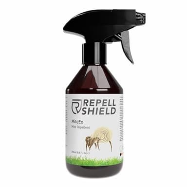 RepellShield® Spray Anti Acaro per Materassi - 250ml - Spray Antiacaro della Polvere e Larve per Tessuti, Tappeti, Vestiti - Formula Anti-Acaro con Oli Essenziali - Protezione Invisibile e Duratura