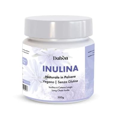Dabon - Inulina Naturale in Polvere a catena lunga da radice di cicoria - 500 gr