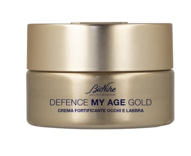 BioNike Defence My Age Gold - Crema fortificante occhi e labbra - Nutre, leviga e rivitalizza il contorno occhi e labbra della pelle matura - 15ml