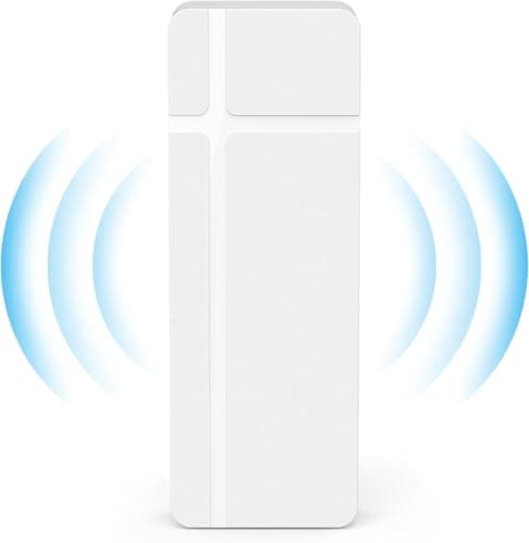Ripetitore WLAN per esterni, resistente alle intemperie, IP65, impermeabile e antipolvere, amplificatore WLAN con modalità AP, 5,8 GHz + 2,4 Ghz1200 m Dual Band WiFi espansore, antenna nascosta
