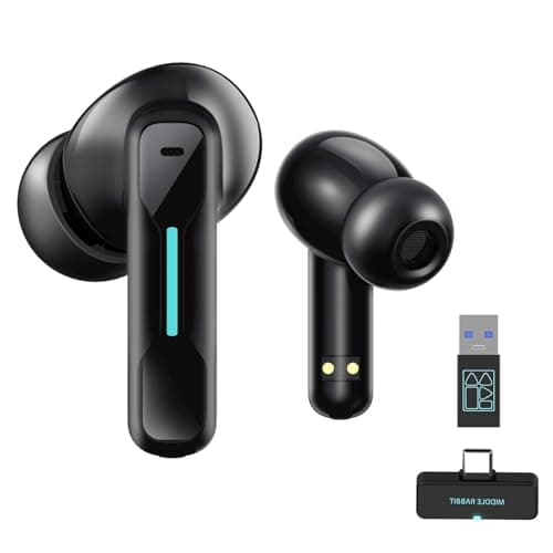 Middle Rabbit SW4 pro Auricolari Wireless USB per PC Laptop Cuffie Bluetooth in Ear Senza Fili con Dongle da 2,4 GHz per Lavoro Senza Filo Auricolare con Microfono per Computer Desktop Call Center