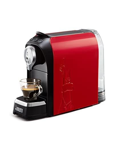 Bialetti Super, Macchina Caffè Espresso, Funziona esclusivamente con Capsule Bialetti, Rosso