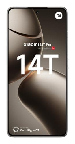 Smartphone Xiaomi 14T Pro 6,67" 5G Double nano SIM 512 Go Gris Titane conçu avec Leica