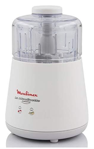 Moulinex DPA141 La Moulinette Tritatutto Elettrico, Adatto per Tutti i Tuoi Alimenti 1000 W, 0.3 l, Bianco