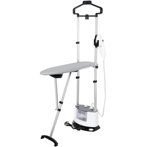 Bamboosang Ferro da Stiro Verticale a Vapore : 1400W Stiratrice Verticale con Flusso di Vapore da 95g/min Serbatoio da 1,6L 12 Regolazioni del Vapore Spazzola a Vapore per Stirare per Tutti i Tessuti