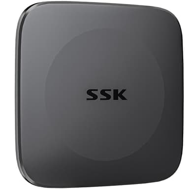 SSK SSD 256GB Esterno Portatile,fino a 550MB/s, Hard Disk Esterno SSD con cavo da Tipo C a USB C/A,Unità a Memoria stato solido veloce USB 3.2 GEN2 per iPhone 15/Android/Windows/Tablet/Mac/Xbox