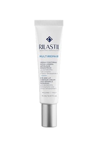 Rilastil Multirepair Crema Contorno Occhi Labbra Antirughe e Antiossidante, Riparatrice, Antiborse e Antiocchiaie, Confezione da 15 ml